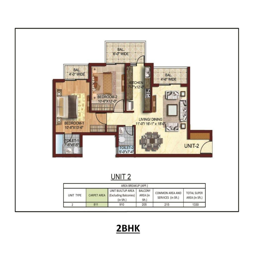 ambika fp 2bhk1